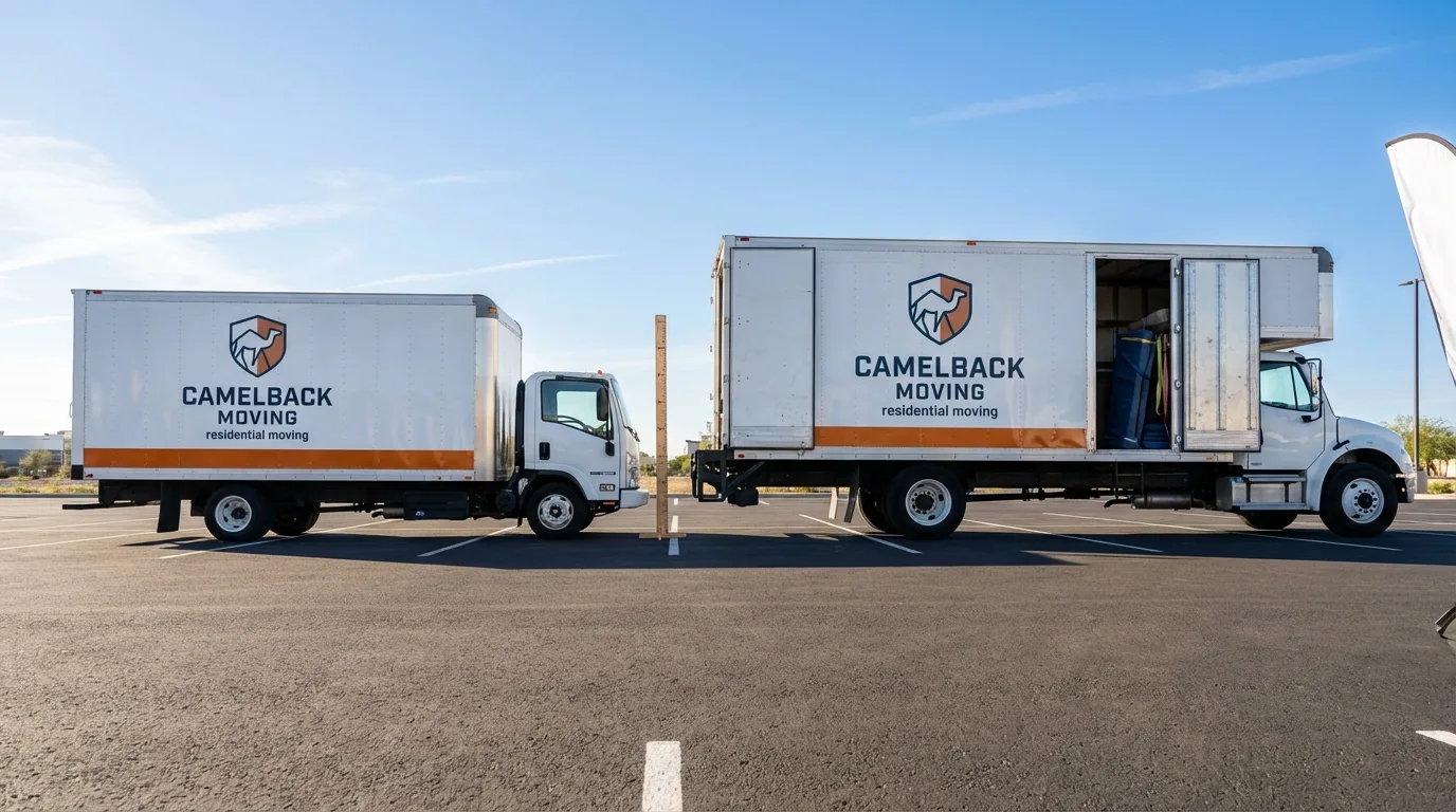 Moving truck size capacity guide in Kalama
